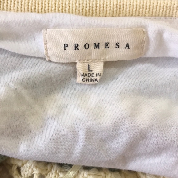 NWT Promesa Crochet Halter Mini Dress - Picture 12 of 16